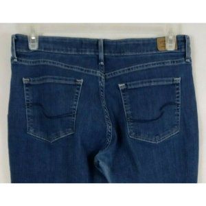 Signature By Levi Mid Rise Bootcut Distressed Whiskered Jeans Size 31x30